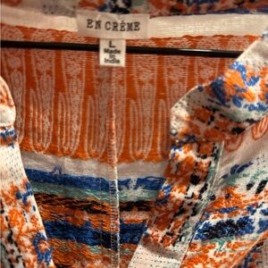 Em Crème Multicolor Patterned shorts jumpsuit casual/dressy